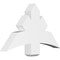 Ekena Millwork Alberta Architectural Grade PVC Gable Bracket, 36"W x 21"H x 4"D x 6"F, 14/12 Pitch GBP036X21X0406ALB00 - alternate 1